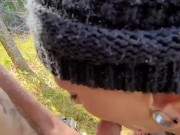 Cock Worshiping Gizzy Gobbler by the Lake ends with Cumshot in her mouth. 8/16