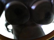 Boobs on Glass Table 2/16