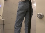 Bombshell Desi Girl Vacuuming the Bathroom in Crop Top and Jeans 7/16
