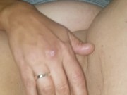 Naughty Native American pussy squirts everywhere then gets fucked and creampied : ) (At_homefun) 3/16