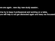 Saras Adventures 5.1 - Studying once again with full bladder and damp panties 1/16