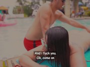 Extraños me atrapan follando en piscina publica y hago un gran squirt kathalina7777 3/16