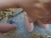 LA MAMADA EN EL MAR SE SINTIÓ TAN CALIENTE QUE NO PUDO RESISTIR UN MINUTO DENTRO DE MÍ! 5/16