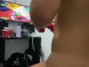 My girlfriend rides the strapon while playing fortnite 3/16