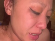 I love the taste of warm cum on my face and in my throat 1/16