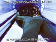 Getting wet in tanning salon 13/16