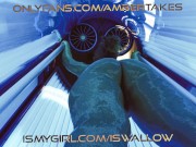 Getting wet in tanning salon 3/16