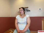 田舎臭の83キロデブ眼鏡に中出し　ぽっちゃりブチャイクの私が出演していいんですか？　35歳　パイズリ肥満ゲテモノ豚ブサイク個人撮影素人熟女 インタビュー　脱衣　ver なぎさ 1 OSAKAPORN 4/16