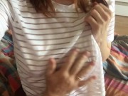 Guy touches Tits girl. 1/16