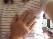 Guy touches Tits girl. 16/16