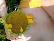 City girl, village fuck. Sunflower field fuck. 14/16