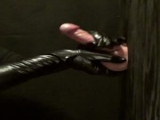 long Black gloves handjob at the gloryhole 15/16