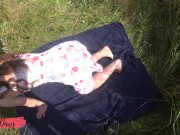 Sex with a hot tinder girl on the first date in nature 2/16