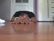 trampling on fingers with adidas shoes