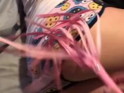 Teen Babysitter Gives Sexy FootJob and Teases 2/16