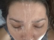 compilation of unused facial clips - massive facials and a surprise facial 3/16