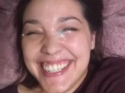 compilation of unused facial clips - massive facials and a surprise facial 8/16