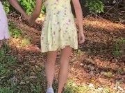 Milu Blaze and I get CAUGHT kissing & flashing in a public park! 1/16