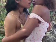 Milu Blaze and I get CAUGHT kissing & flashing in a public park! 13/16
