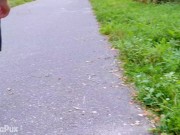 HORNY GETS CAUGHT MASTURBATING IN PUBLIC FOREST! FLASHES PUSSY IN PUBLIC! - ANGELINAPUX 4K 11/16