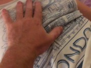 The guy gently Fucking teen girl with his fingers. Home video. Real orgasm 6/16