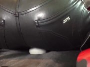 Naughty show in my Tight Leather Miss Sixty Pants 11/16