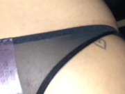 Best ass in leather pant get out and tight pussy get fingered and fucked by big dick 8/16