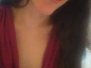 Do You Wanna Watch Me Pee? Girl TALKS While She PEES in TOILET Dress Thong Panties Pink Shoes Piss 1/16