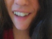 Do You Wanna Watch Me Pee? Girl TALKS While She PEES in TOILET Dress Thong Panties Pink Shoes Piss 9/16