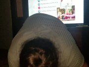 Native American reverse cowgirl pounds dick then sucks and pulls the cum right out! SO HOTT!! 15/16