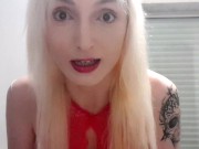 Spit fetish femdom: Goddess orders u to swallow her spit! 4/16