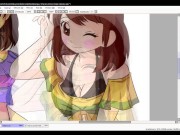 Speed Paint - Frisk y Chara Bikini 6/16