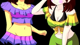 Speed Paint - Frisk and Chara Bikini - RedTube