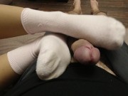 MISTRESS MASTURBATION IN SOCKS AND PANTYHOSE FETISH SLAVE