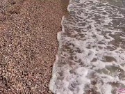 Blowjob Big Dick Stranger and Doggy Sex with Creampie Outdoor After Naked Sunbathing 1/16