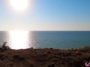 Blowjob Big Dick Stranger and Doggy Sex with Creampie Outdoor After Naked Sunbathing 16/16