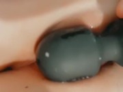 Sexy college girl plays with her toy ( close up ) 10/16