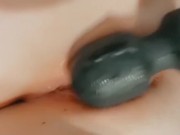 Sexy college girl plays with her toy ( close up ) 13/16