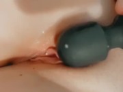 Sexy college girl plays with her toy ( close up ) 5/16