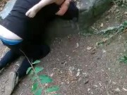 Public park sneaky breakfast oral nature cam 12/16