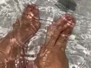 Relaxing rub-down for my long, skinny feet. 2/16