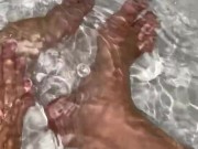 Relaxing rub-down for my long, skinny feet. 3/16