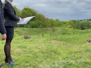 real estate business woman used for sex outdoor public wild and messy 3/16