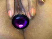 Anal Play with Butt plug 9/16