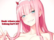 Zero Two sits on your face (Zero Two JOI) (Breathplay, Light Femdom, Facesitting, Two Endings) 13/16