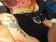 Pierced Kitty dick shamed this fucker while she sucked his tiny little cock off 6/16