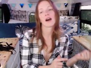 Sky Smith Having All Kinds Of Fun In The Bus! 8/16