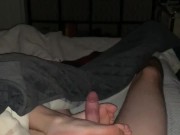 Amateur Girl Milks Cock With Her Little Feet Until It Explodes! (Hot Cumshot) 2/16