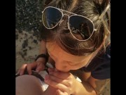 Sensual Blowjob in Public with double rainbow in background! 6/16