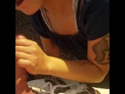 Sensual Blowjob in Public with double rainbow in background! 8/16